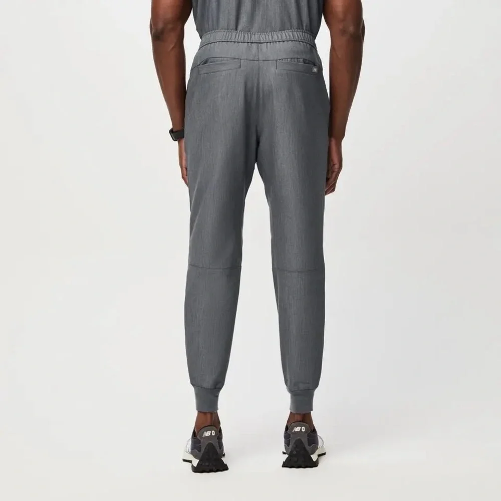 Tansen Jogger Scrub Pants Men's‎ Dark Gray with Green Drawstring Size Large